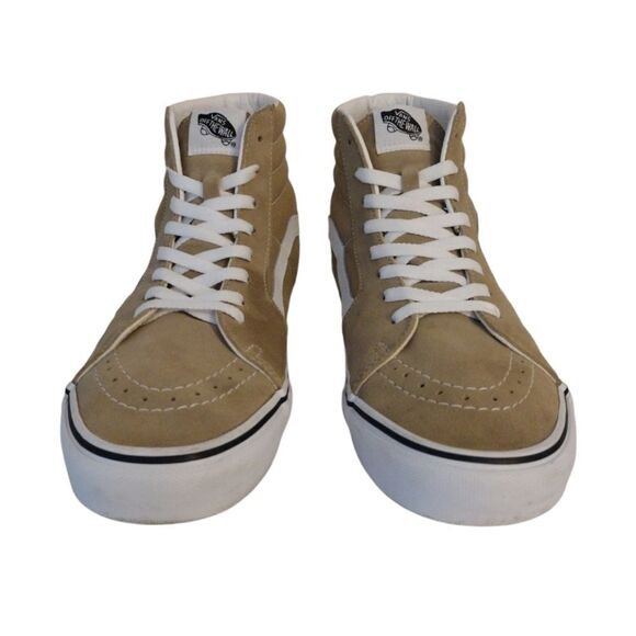 Vans Sk8 Hi Taos Taupe Canvas Suede Mix Skate Sneakers Men's Size 10.5 - Picture 5 of 15